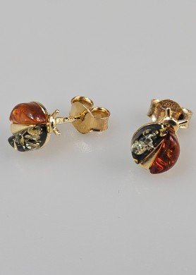 Auksiniai auskarai "Boružėlės"