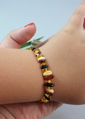 Vaikiška gintarinė apyrankė aksesuarai vaikams gydomasis gintaras 