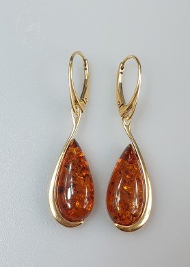 Auksiniai lašai su gintaru 