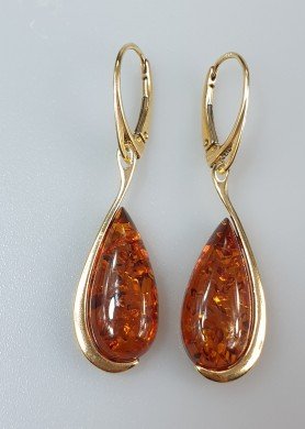 Auksiniai lašai su gintaru 