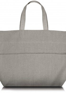 Didelis natūralaus lino krepšys