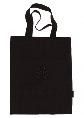 Lininins tote krepšys su rože 40x50cm