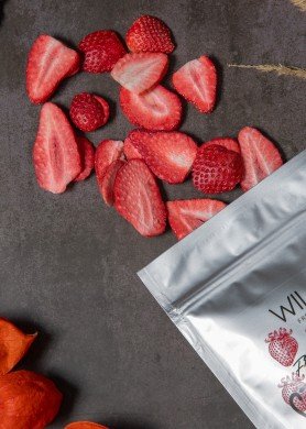 Liofilizuotos braškės Wildry, 28g