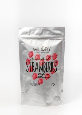 Liofilizuotos braškės Wildry, 28g