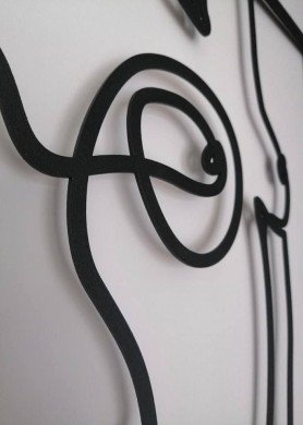 Metalinis paveikslas "Naked"