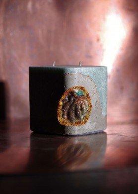 Žvakė su Abalone jūrine kriaukle