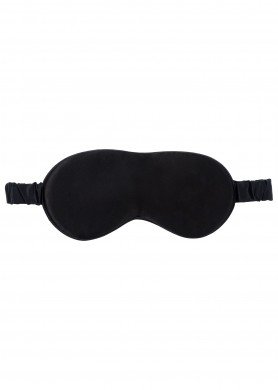 B Miego kaukė - natūralus Mulberry šilkas - spalva Juoda