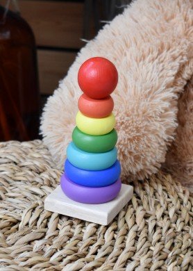 Medinis žiedų bokštelis