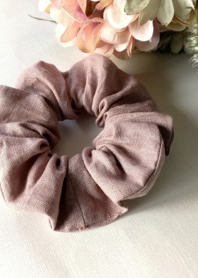 Alyvinė lininė plaukų gumytė