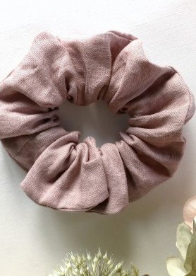 Alyvinė lininė plaukų gumytė