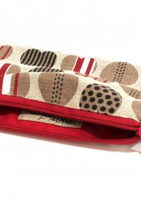 Lininė kosmetinė „Širdelės“