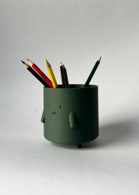 Pieštukinė „Šypsniukas“, matinė tamsiai žalia spalva