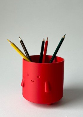 Pieštukinė „Šypsniukas“, matinė raudona