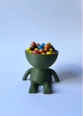 Saldaininė-sausaininė „Romantikas“,  chaki spalva