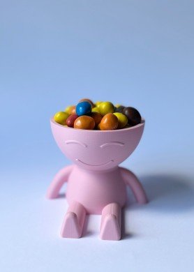 Saldaininė-sausaininė „Romantikas“,  ružava spalva