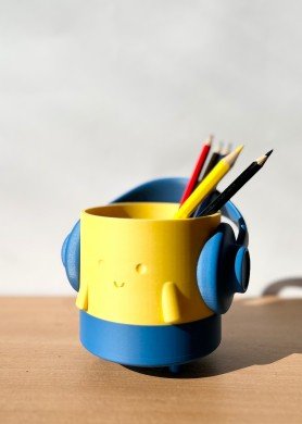 Pieštukinė-vazonėlis „Mėlyna/Geltona“