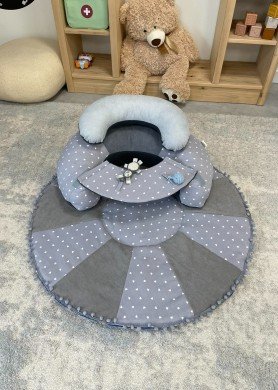 Sėdinukas + kilimėlis 90 cm ,,Širdelės,,