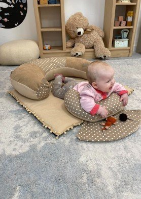 Sėdinukas + kilimėlis 75×65 cm ,,Rudieji taškučiai,, 