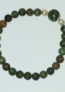 Afrikos turkio jaspio apyrankė