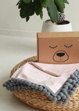 Rožinis dvipusis pledukas