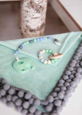 Mėtinis dvipusis pledukas