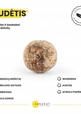 Sotukai su baobabu - supermaisto energijos rutuliukai 