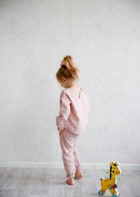 Lininis laisvalaikio komplektas vaikams Unisex