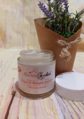 Natūralus tepamas kūno dezodorantas LAPĘ IŠ KVAPO PAŽINSI