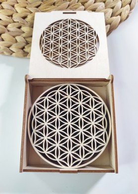 Mediniai padėkliukai ''Gyvenimo gėlė''