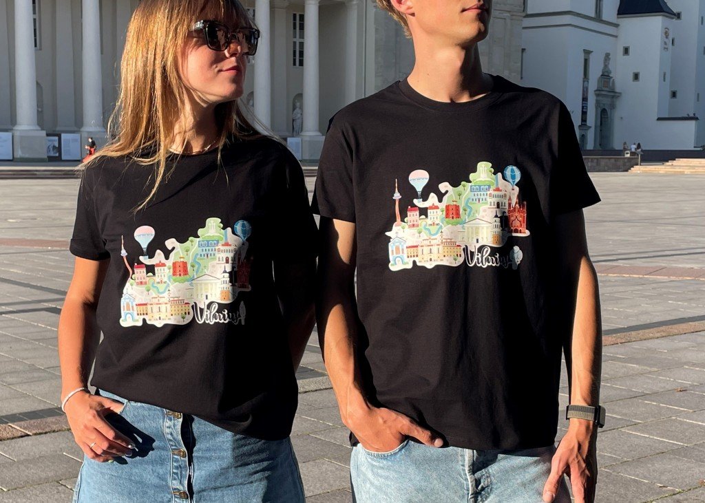 Marškinėliai VILNIUS | Lerior.lt