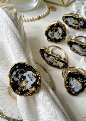 Servetėlių žiedai, 6 vnt.