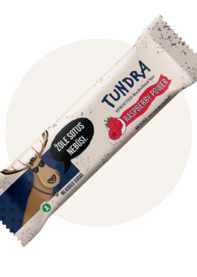 TUNDRA batonėlis su avietėmis